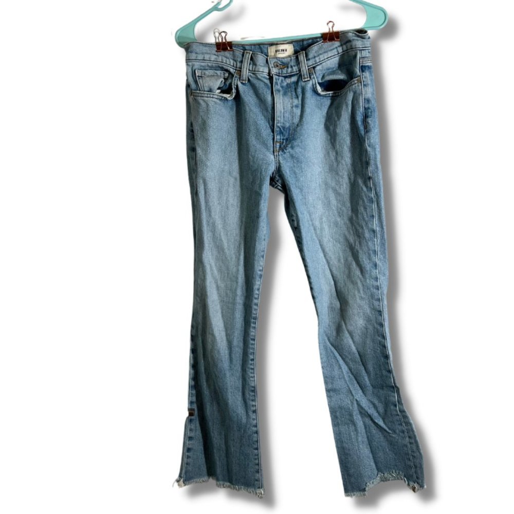 Midrise Cropped Flare Jeans